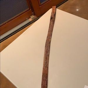 Custom leather and cowhide belt